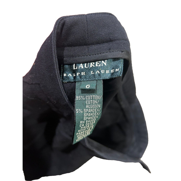 Lauren Ralph Lauren Women's Black Stretch Mini‎ Straight Skirt Regular Size 6 - Picture 3 of 3